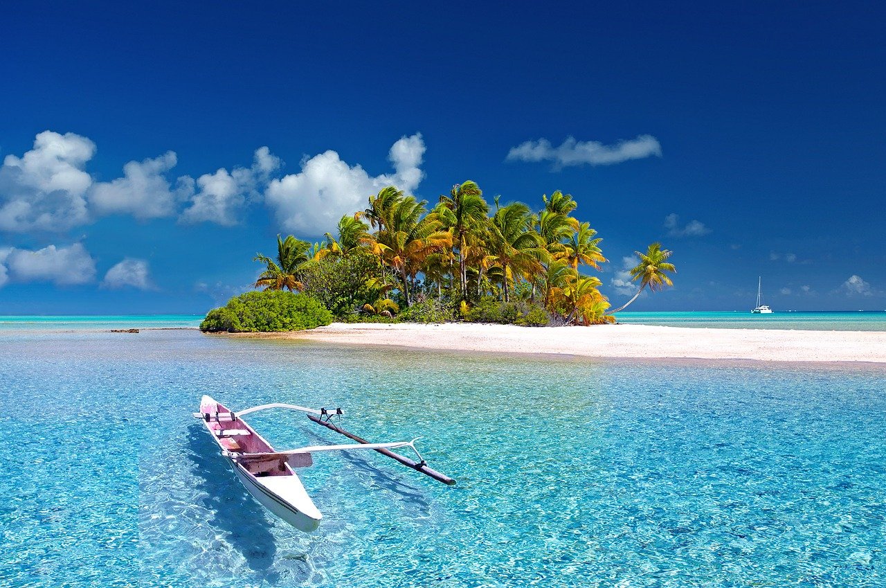 Wunderschöne Fototapete Karibik-Insel