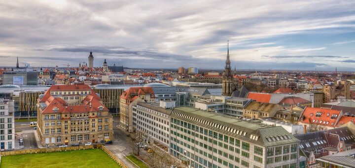 Stadtansicht Leipzig von oben