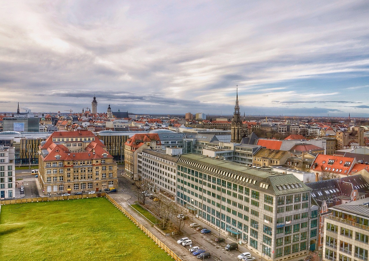 Stadtansicht Leipzig von oben