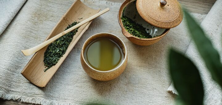 Japanisches Teeset aus Holz