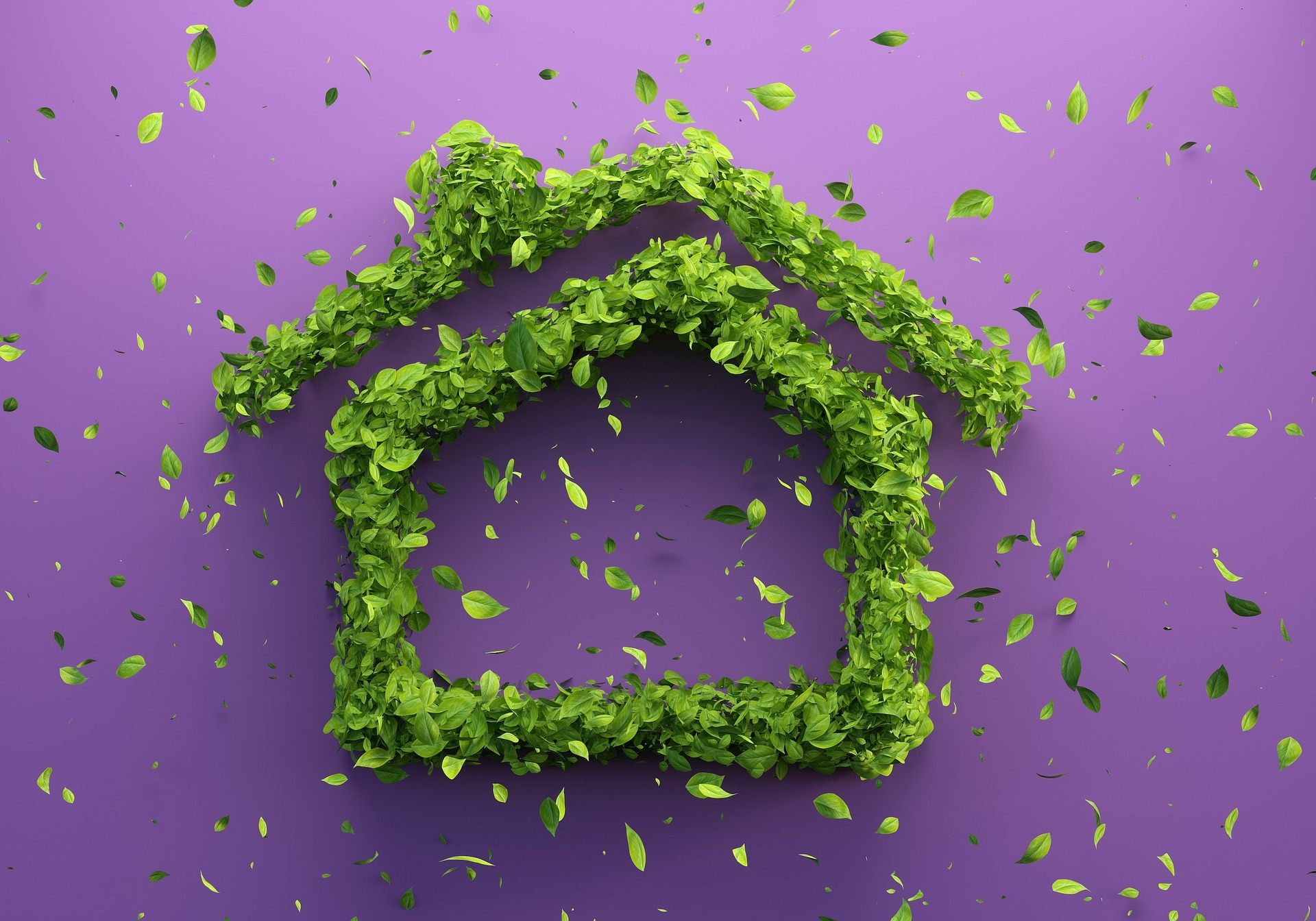 Pixabay: Ein Haus aus grünen Blättern