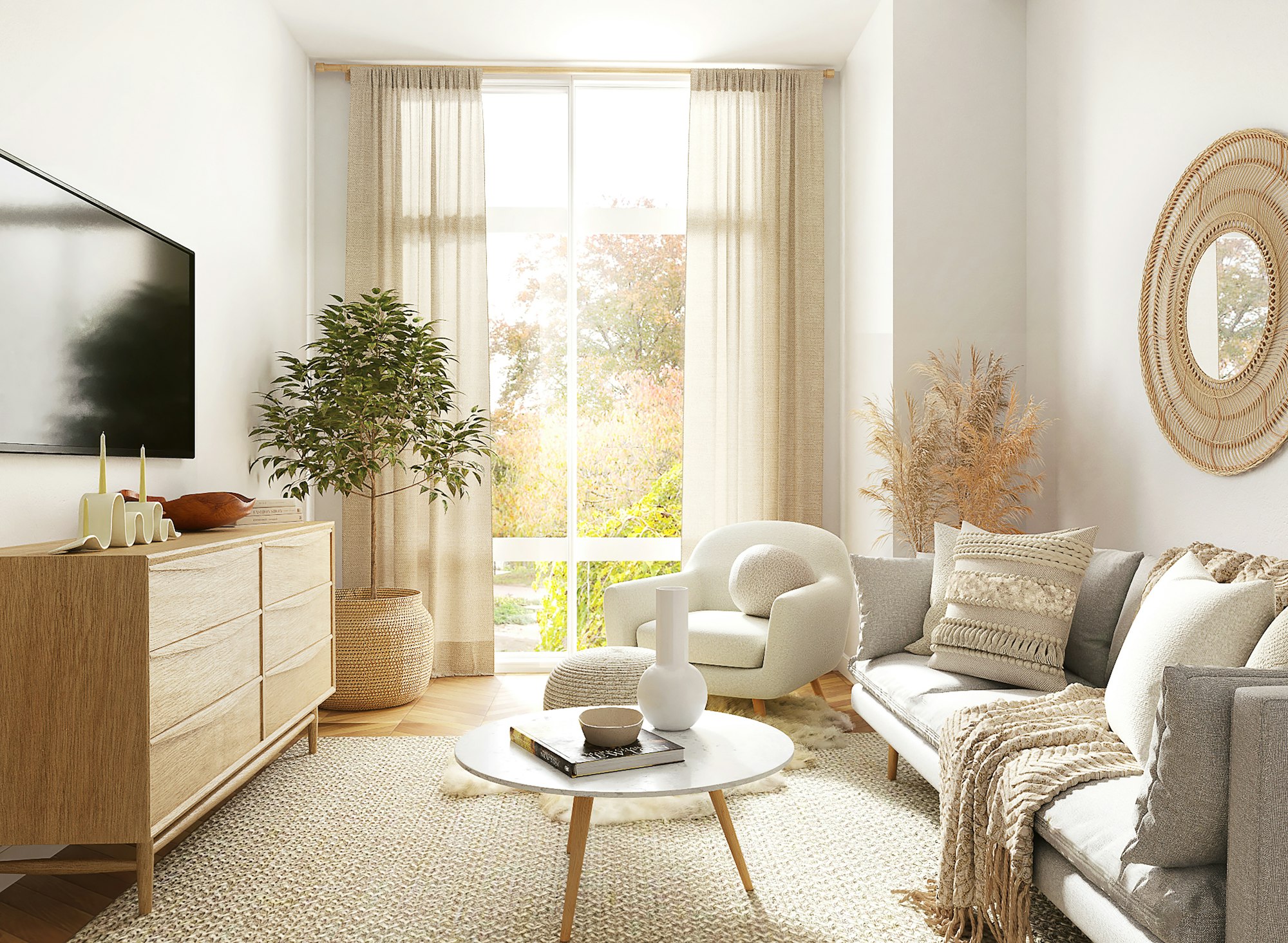 ChatGPT: Warmer, harmonischer Wohnraum