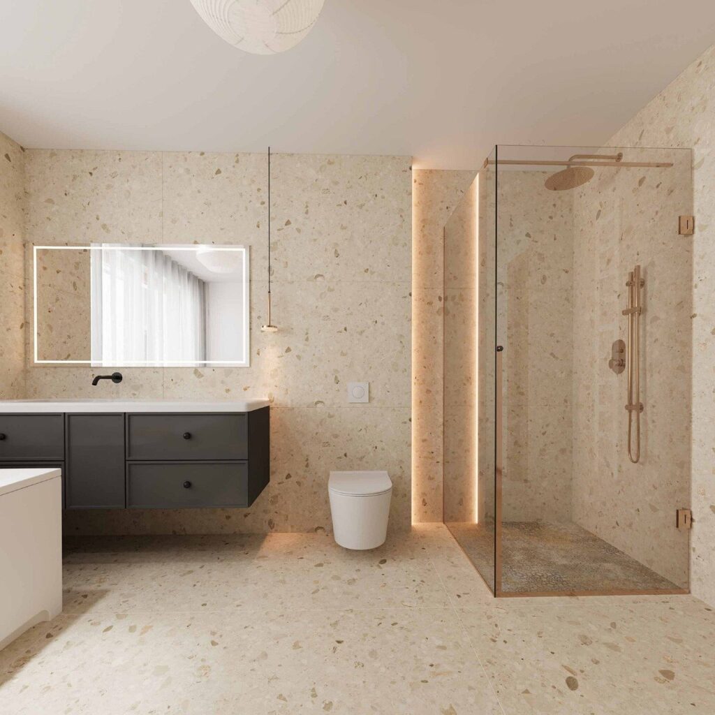 indirekte Beleuchtung im Bad