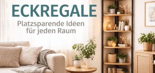 moderne Einrichtung mit schickem Eckregal