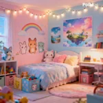 Pollo.ai: KI generiertes Kinderzimmer mit dem Thema "Anime"