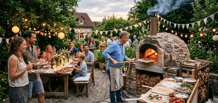 Gartenfest mit Pizzaofen