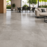 helles, modernes wohnzimmer mit gartenblick