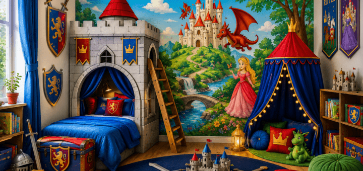 Ki-Bild: Kinderzimmer im Märchen- und Ritter-Look