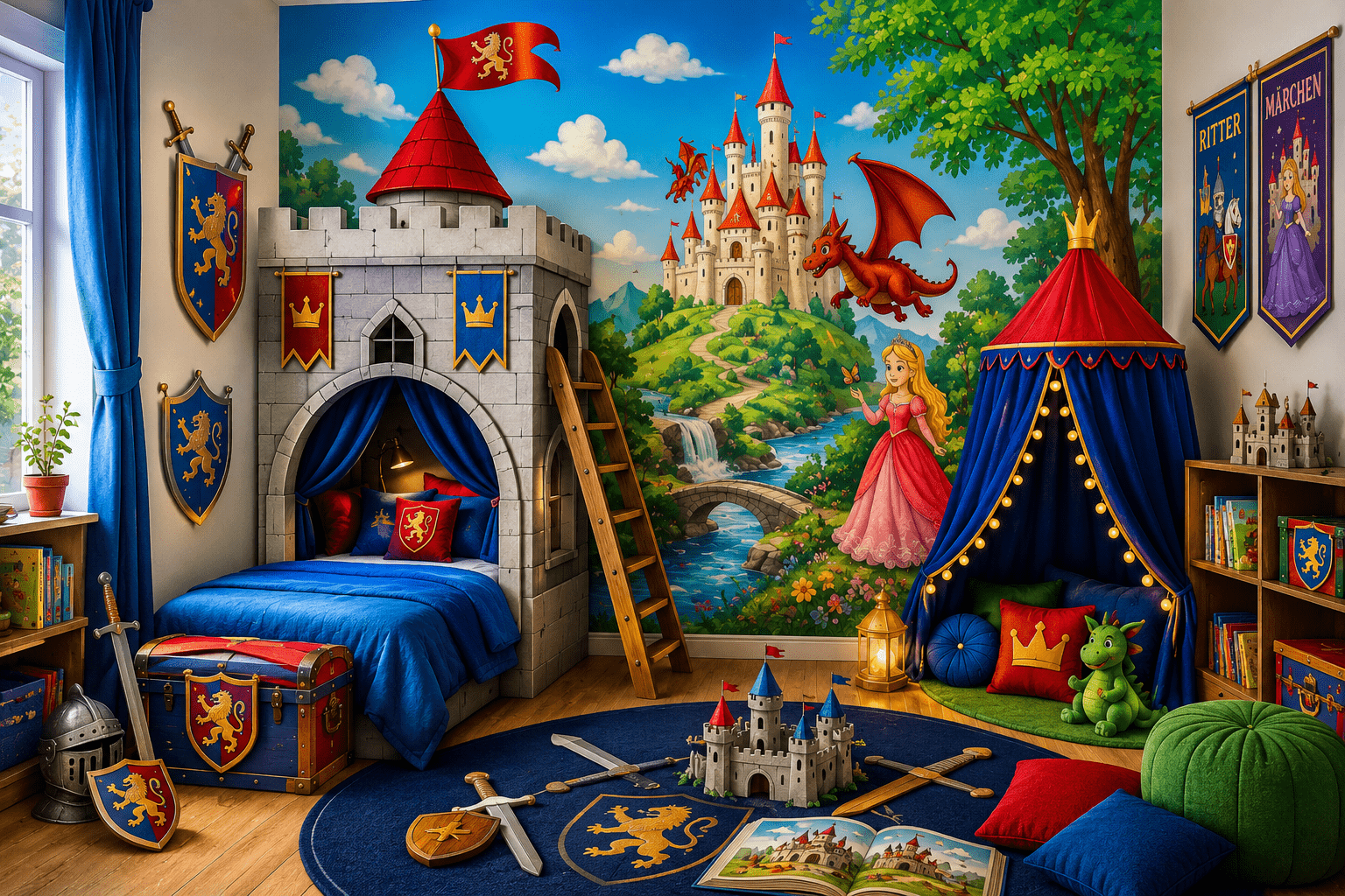 Ki-Bild: Kinderzimmer im Märchen- und Ritter-Look