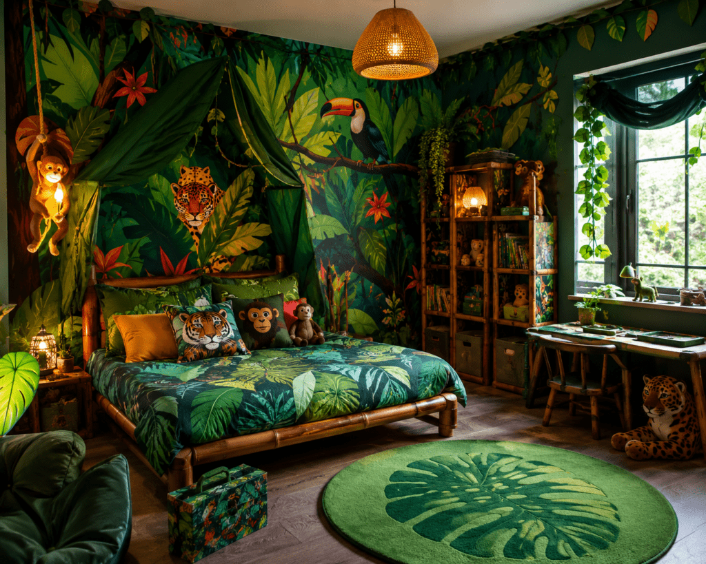 Ki-Bild: Kinderzimmer im Dschungel-Look
