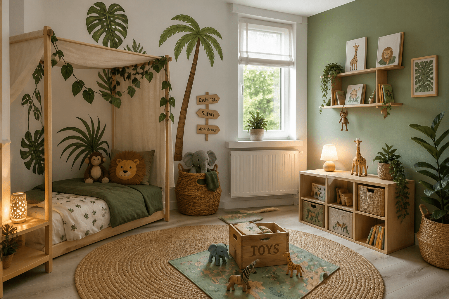 Ki-Bild: Kinderzimmer im Dschungel-Look