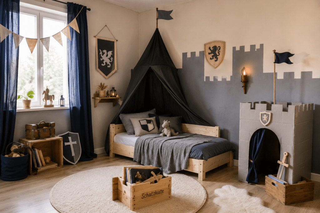 Ki-Bild: Kinderzimmer im Ritter-Look
