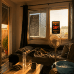 KI: Bild von einer heißen Wohnung während einer Hitzewelle